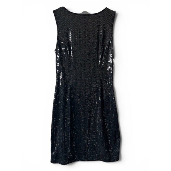 Niteline Dresses & Skirts - vintage 90s black sequin beaded cocktail dress size 10 evening holiday party